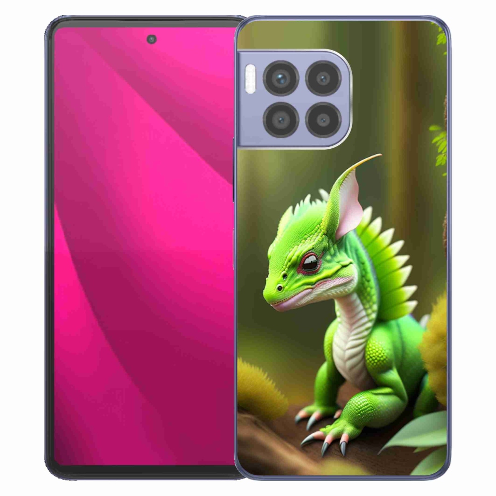 Gelový kryt mmCase na T-Mobile T Phone 2 Pro - zelený dráček