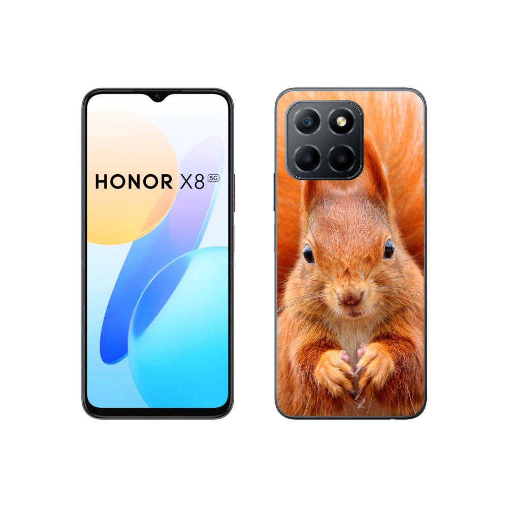 Gelový kryt mmCase na Honor X8 5G/70 Lite 5G - veverka