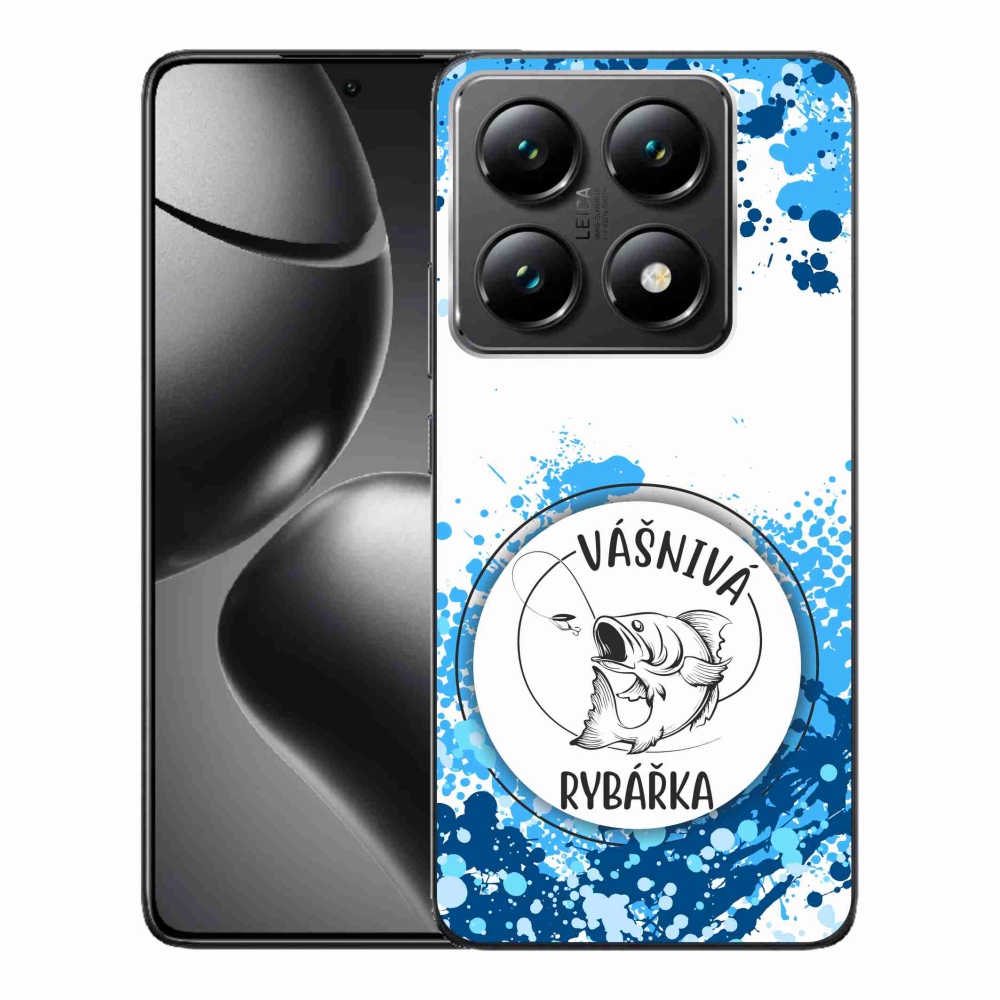 Gelový kryt mmCase na Xiaomi 14T Pro - vášnivá rybářka bílé pozadí