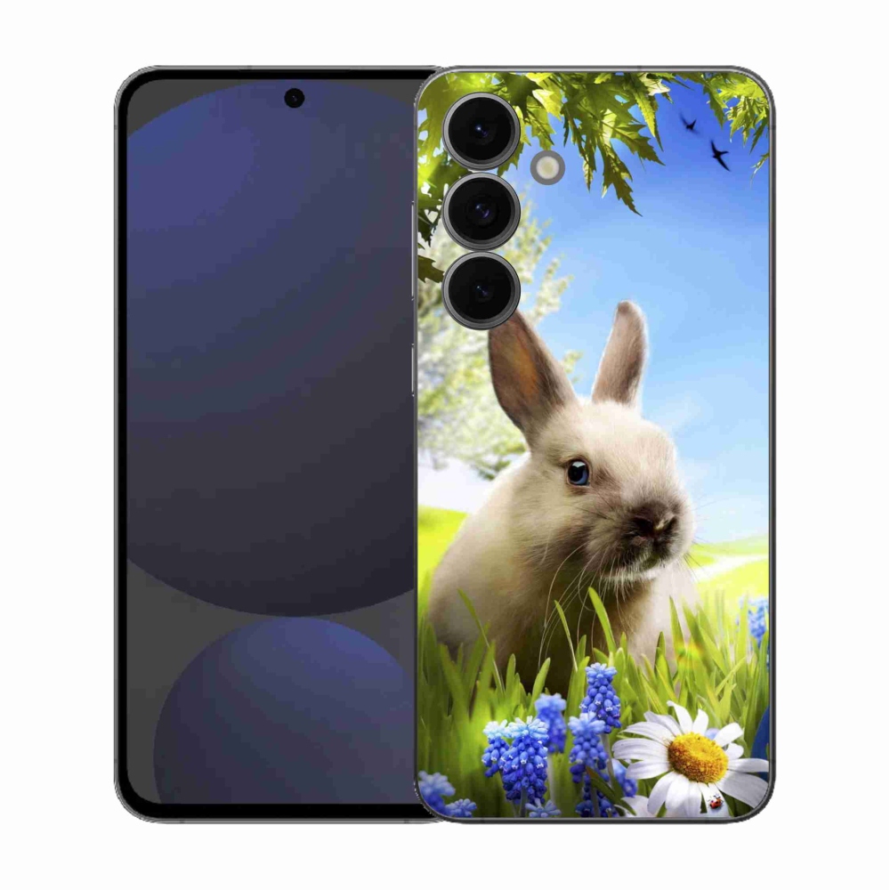 Gelový kryt mmCase na Samsung Galaxy S25 FE - zajíček