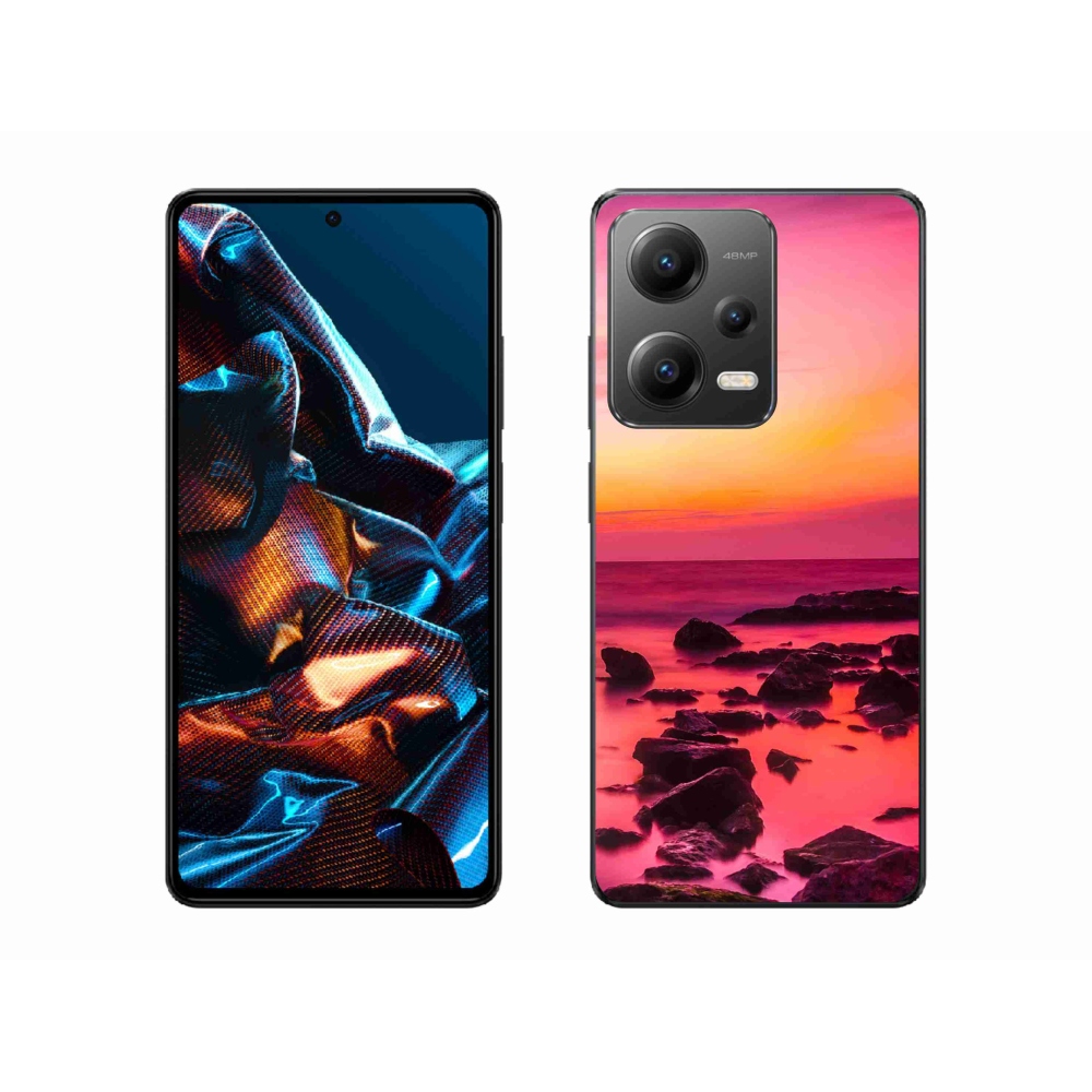 Gelový kryt mmCase na mobil Xiaomi Redmi Note 12 Pro 5G - moře a záře