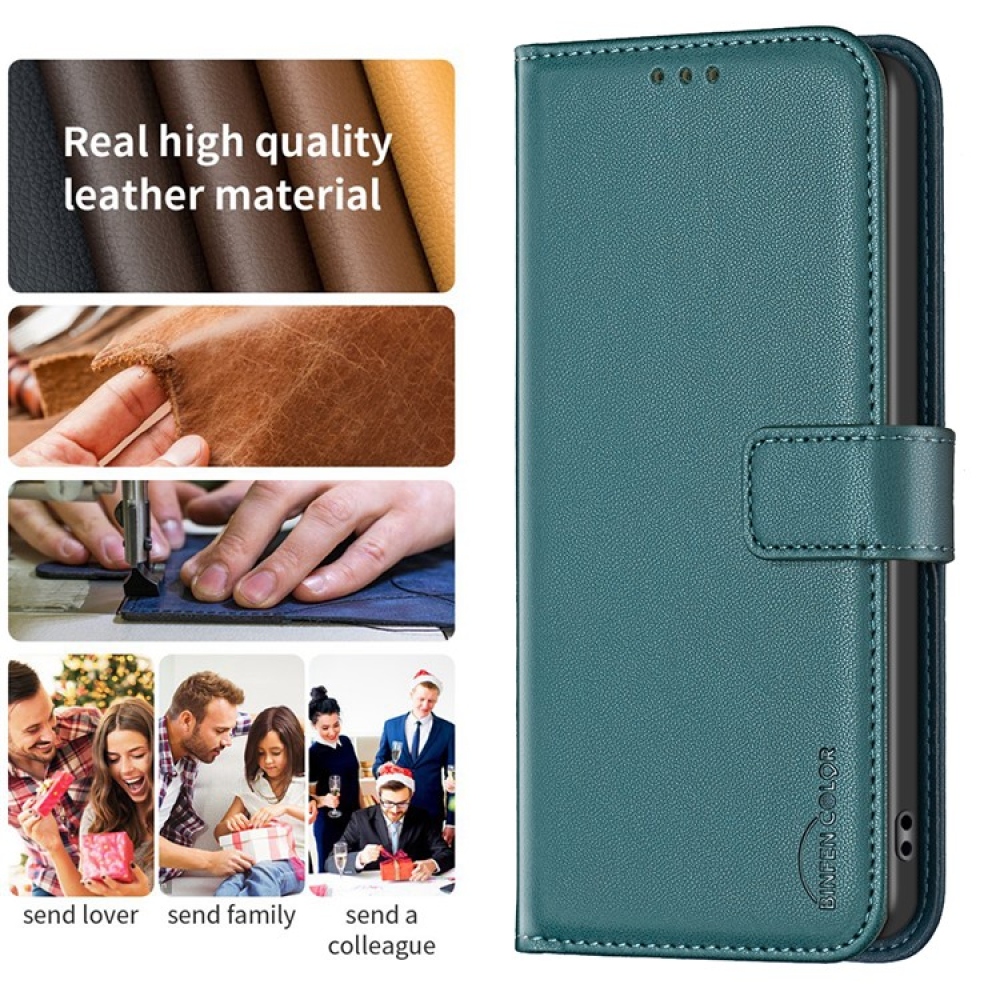 BNF knížkové pouzdro na Xiaomi Poco F7 5G - zelené