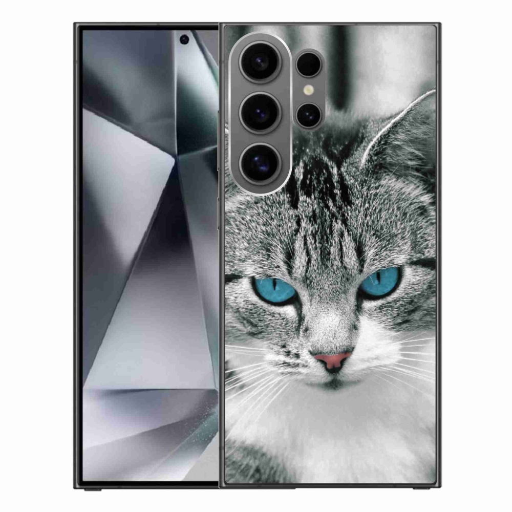 Gelový kryt mmCase na Samsung Galaxy S24 Ultra - kočičí pohled 1