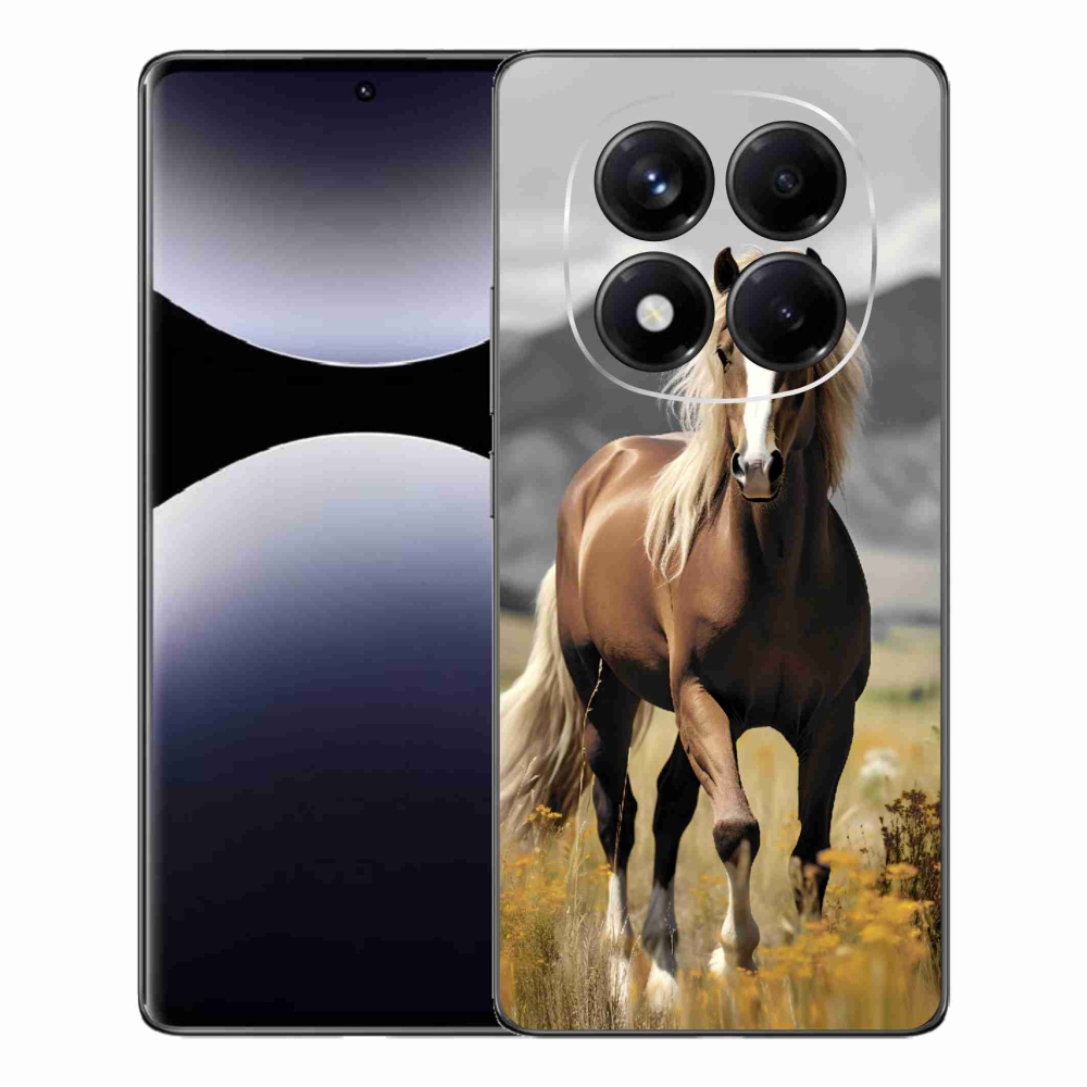 Gelový kryt mmCase na Xiaomi Redmi Note 14 Pro - hnědý kůň 1