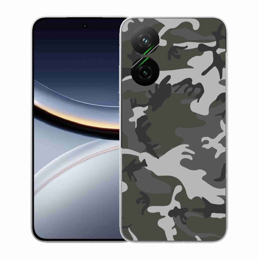 Gelový kryt mmCase na Xiaomi Poco F7 5G - maskáčový vzor