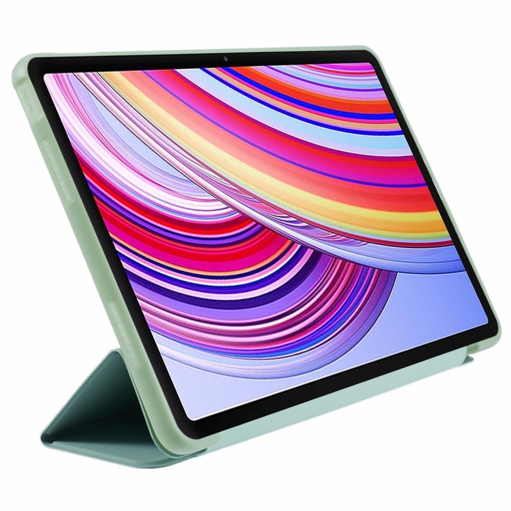 Fold chytré zavírací pouzdro na tablet Xiaomi Redmi Pad Pro 4G/5G - světlezelené