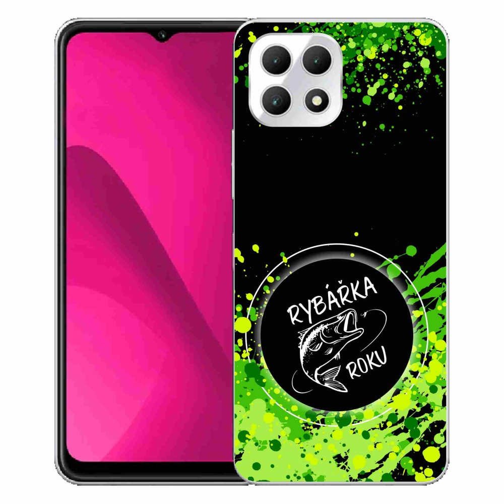 Gelový kryt mmCase na T-Mobile T Phone 2 - rybářka roku černé pozadí