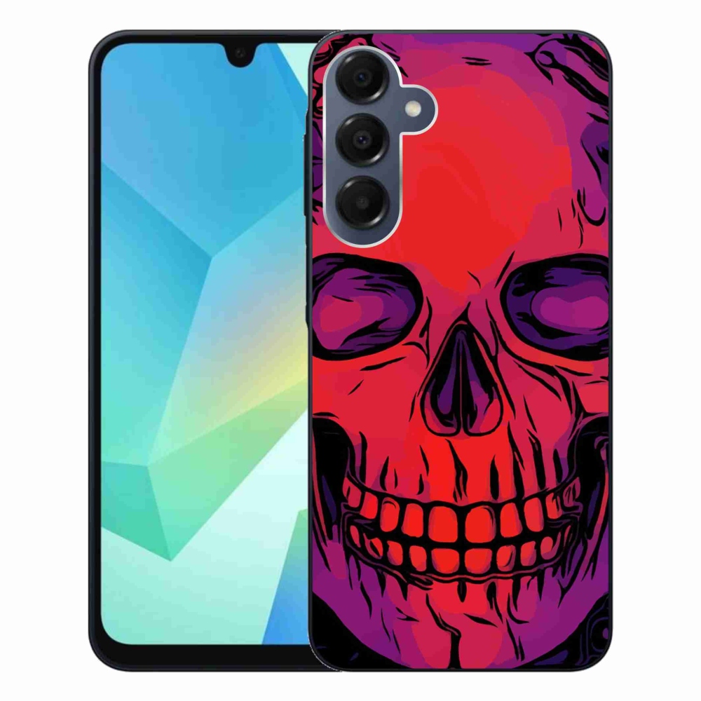 Gelový obal mmCase na Samsung Galaxy A16 4G/5G - lebka