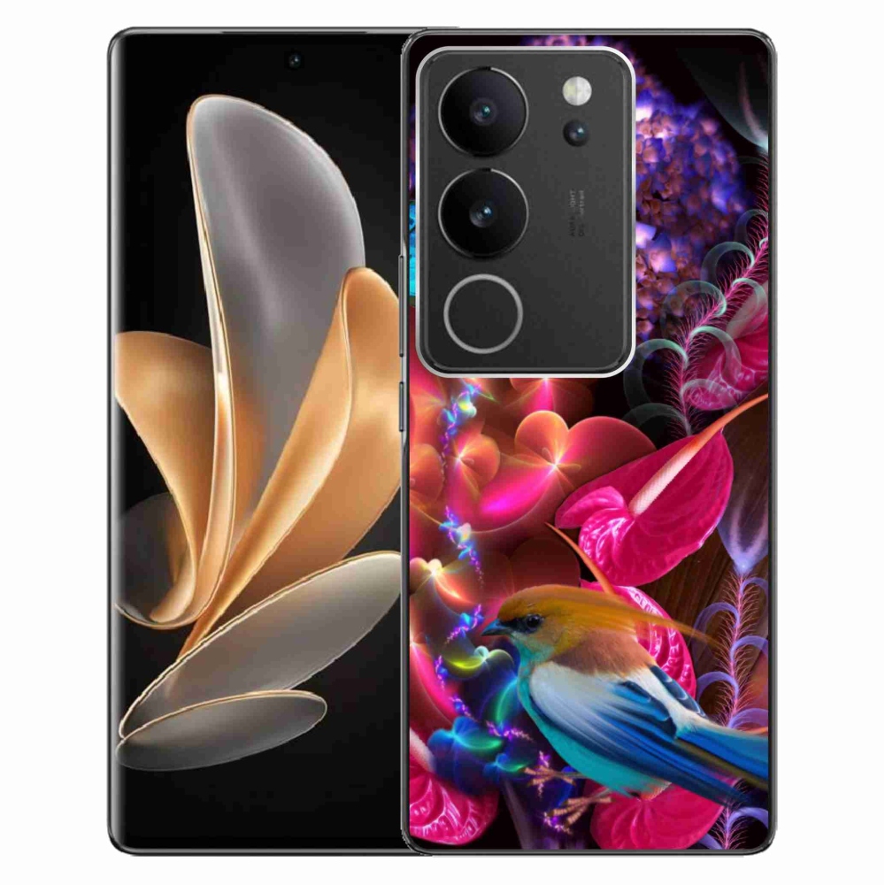 Gelový kryt mmCase na Vivo V29 5G - barevné květiny
