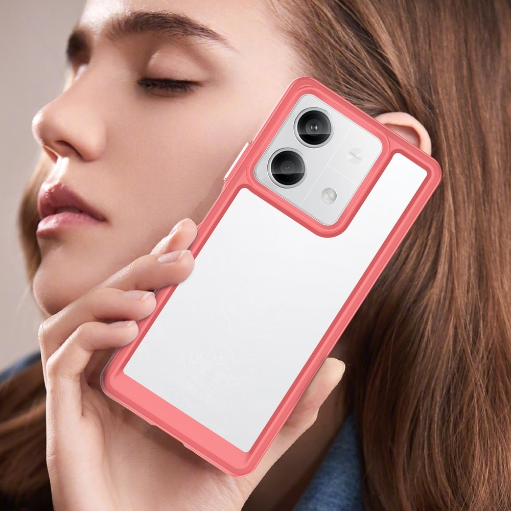 Gelový obal s pevnými zády na Xiaomi Redmi Note 13 5G - červený