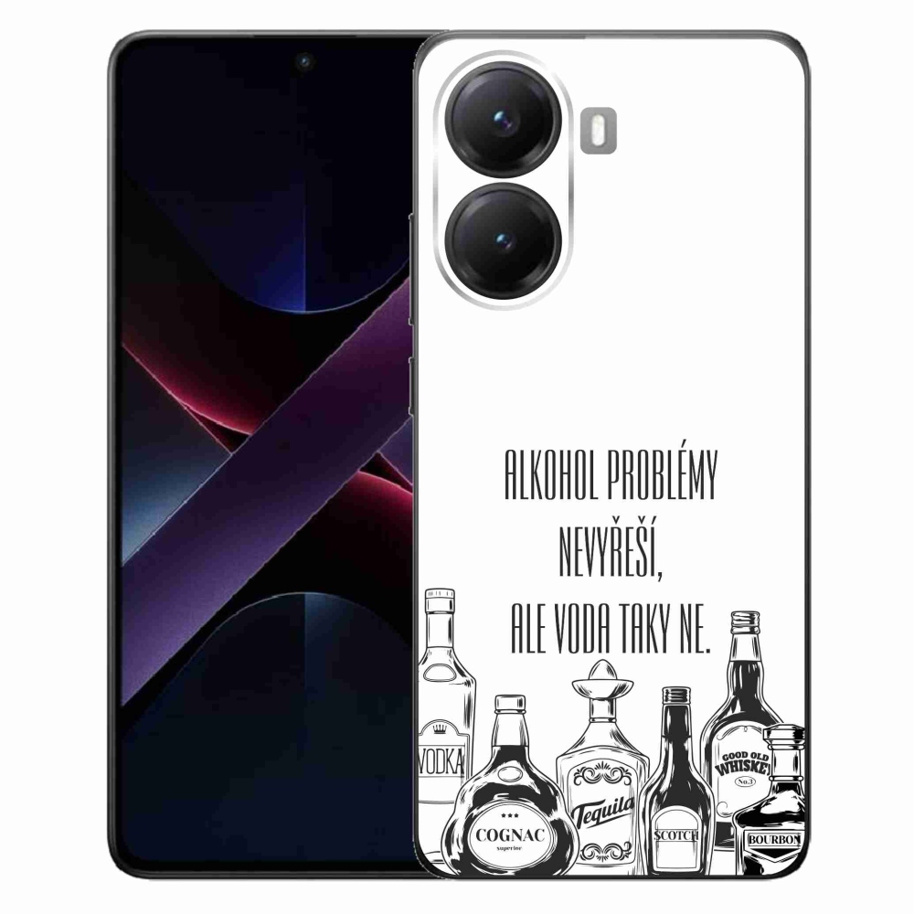 Gelový kryt mmCase na Xiaomi Poco X7 Pro 5G - vtipný text bílé pozadí