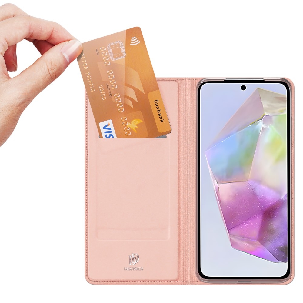 DUX knížkové pouzdro na Samsung Galaxy A36 5G/A56 5G - růžovozlaté