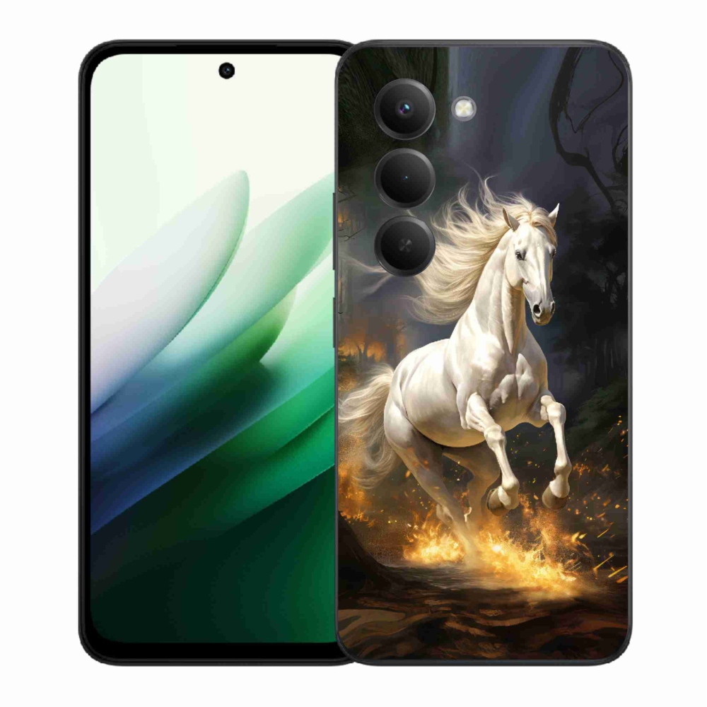Gelový kryt mmCase na Xiaomi Redmi 15 5G (169mm) - bílý kůň 2