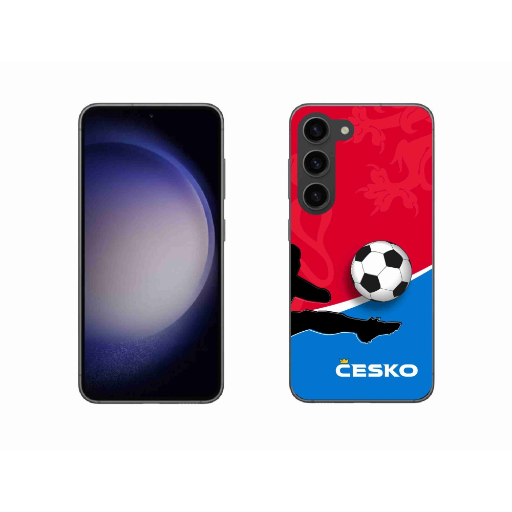 Gelový kryt mmCase na Samsung Galaxy S23 5G - fotbal Česko 2
