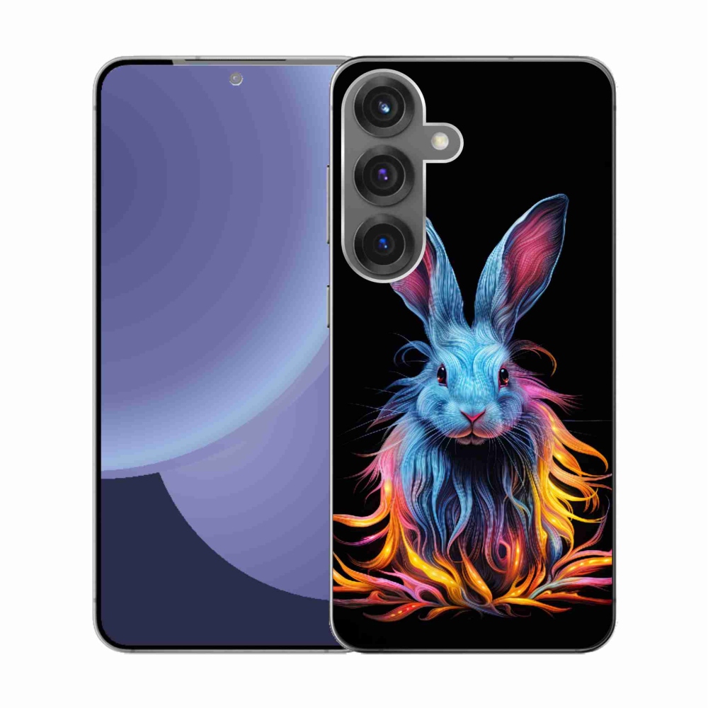 Gelový kryt mmCase na Samsung Galaxy S25 - abstraktní zajíc