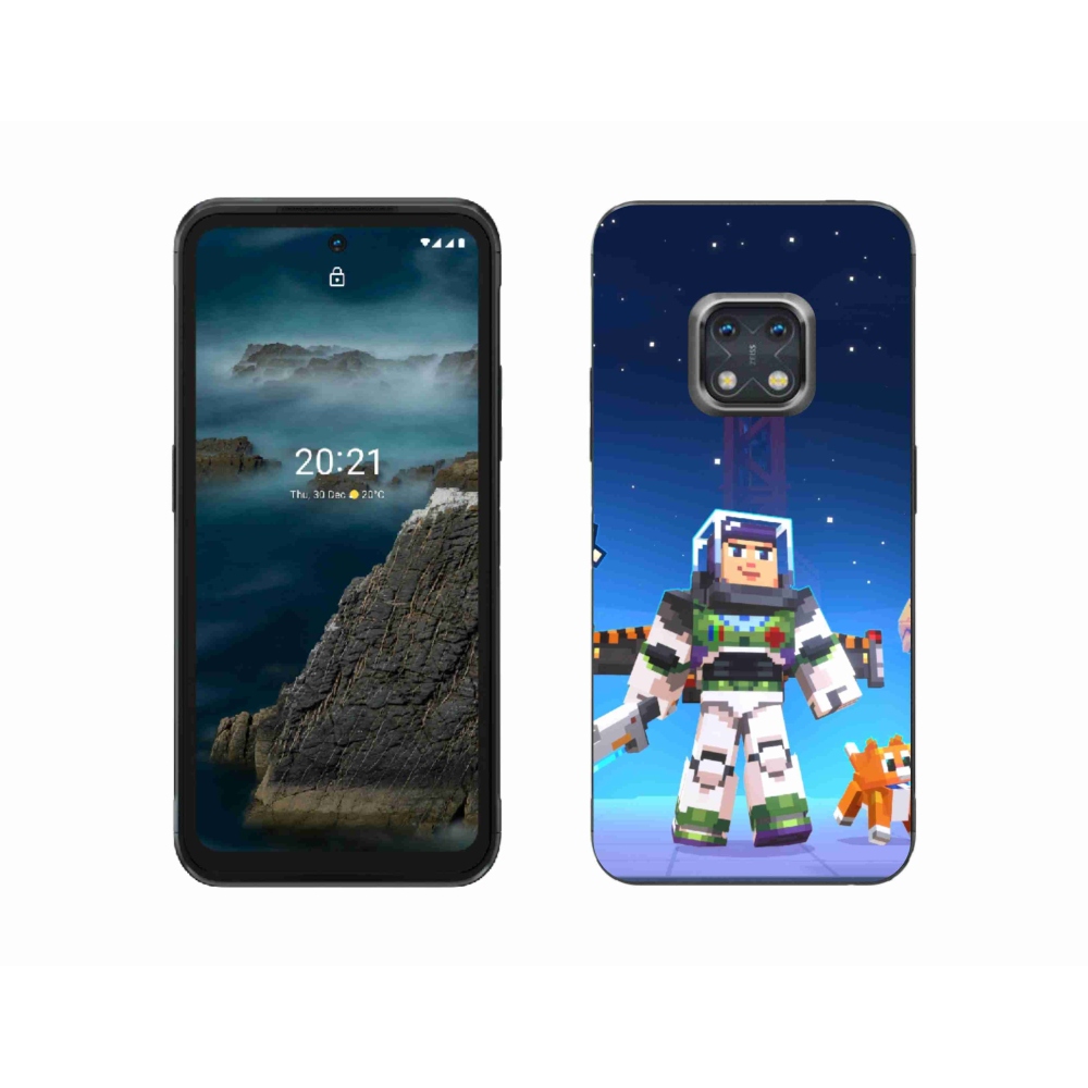 Gelový kryt mmCase na Nokia XR20 - minecraft 2