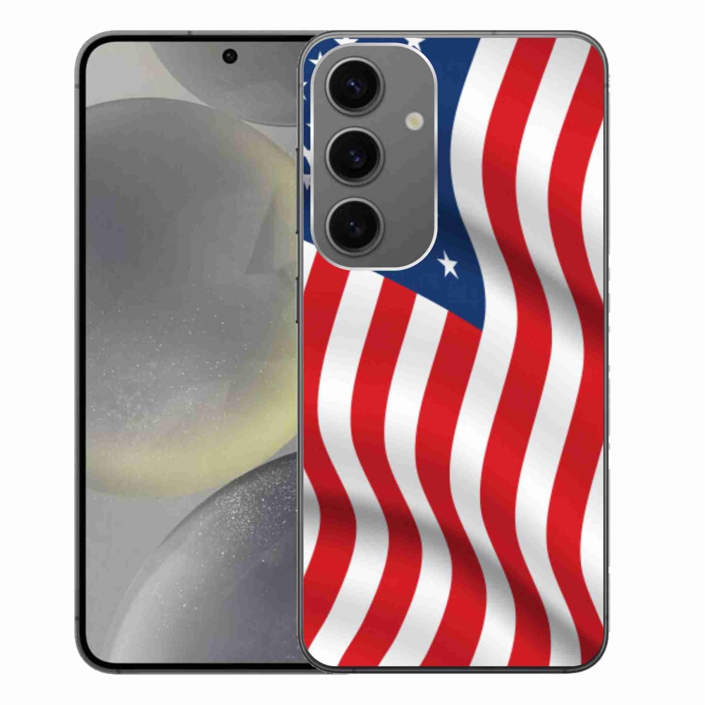Gelový kryt mmCase na Samsung Galaxy S24+ - USA vlajka