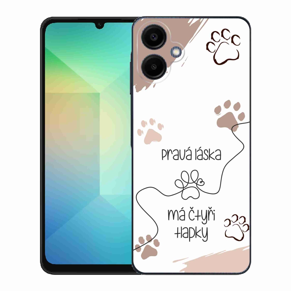 Gelový kryt mmCase na Samsung Galaxy A06 4G - psí motiv 1 bílé pozadí