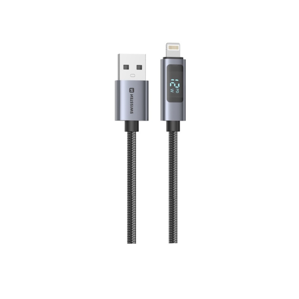 Swissten LCD kabel USB-A / Lightning 1,5m