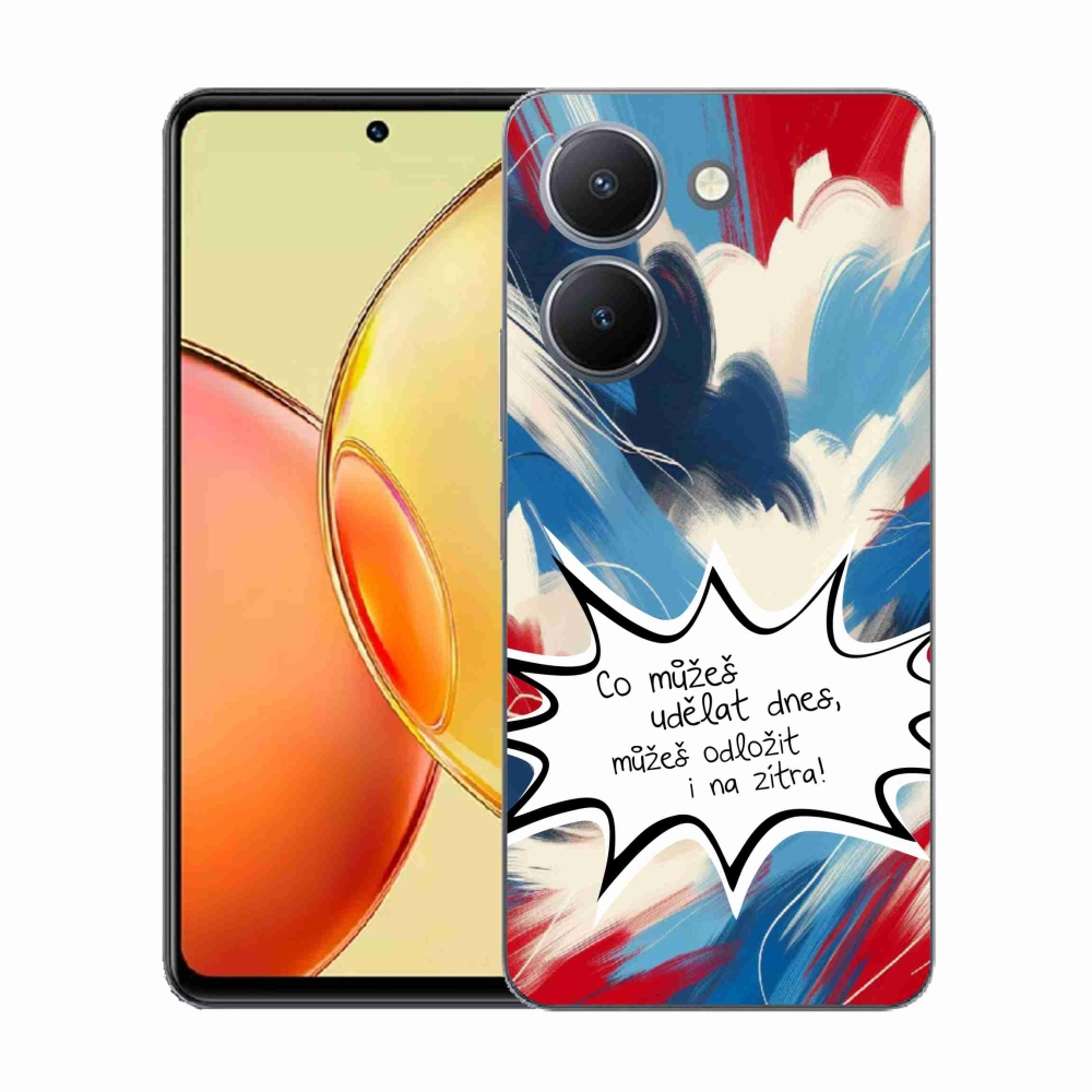 Gelový kryt mmCase na Vivo Y36 - vtipný text 9 bílé pozadí