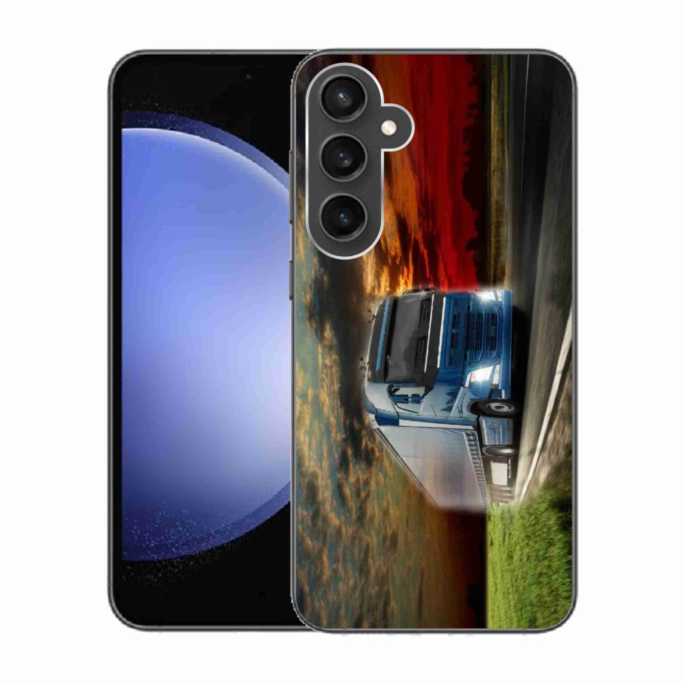 Gelový kryt mmCase na Samsung Galaxy S23 FE - kamion 4