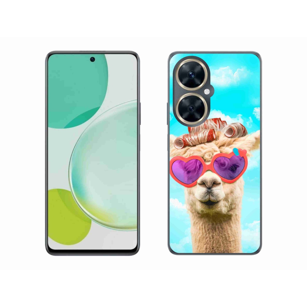 Gelový kryt mmCase na Huawei Nova 11i - lama s brýlemi