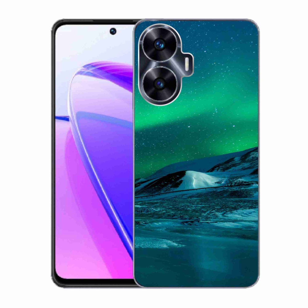 Gelový kryt mmCase na Realme C55 - polární záře