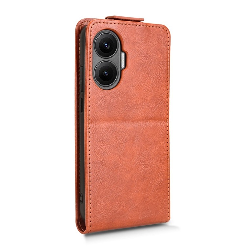 Vert flipové pouzdro na Xiaomi Poco F7 5G - oranžové
