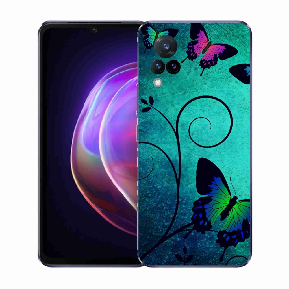 Gelový kryt mmCase na Vivo V21 4G/5G - barevní motýli