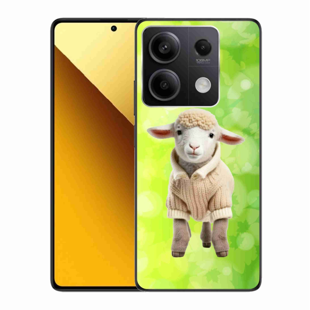 Gelový kryt mmCase na Xiaomi Redmi Note 13 5G - jehně ve svetru