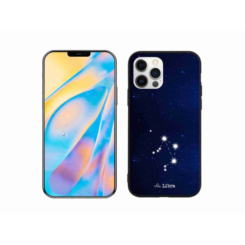 Gelový kryt mmCase na iPhone 12 Pro - souhvězdí Váhy