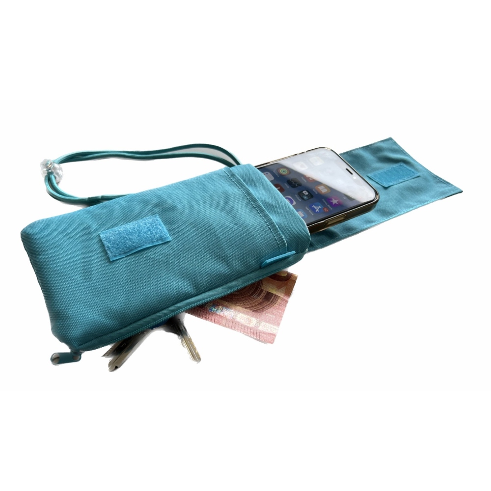 Univerzální látkové pouzdro Swissten Pocket 6,8 se šňůrkou - modré
