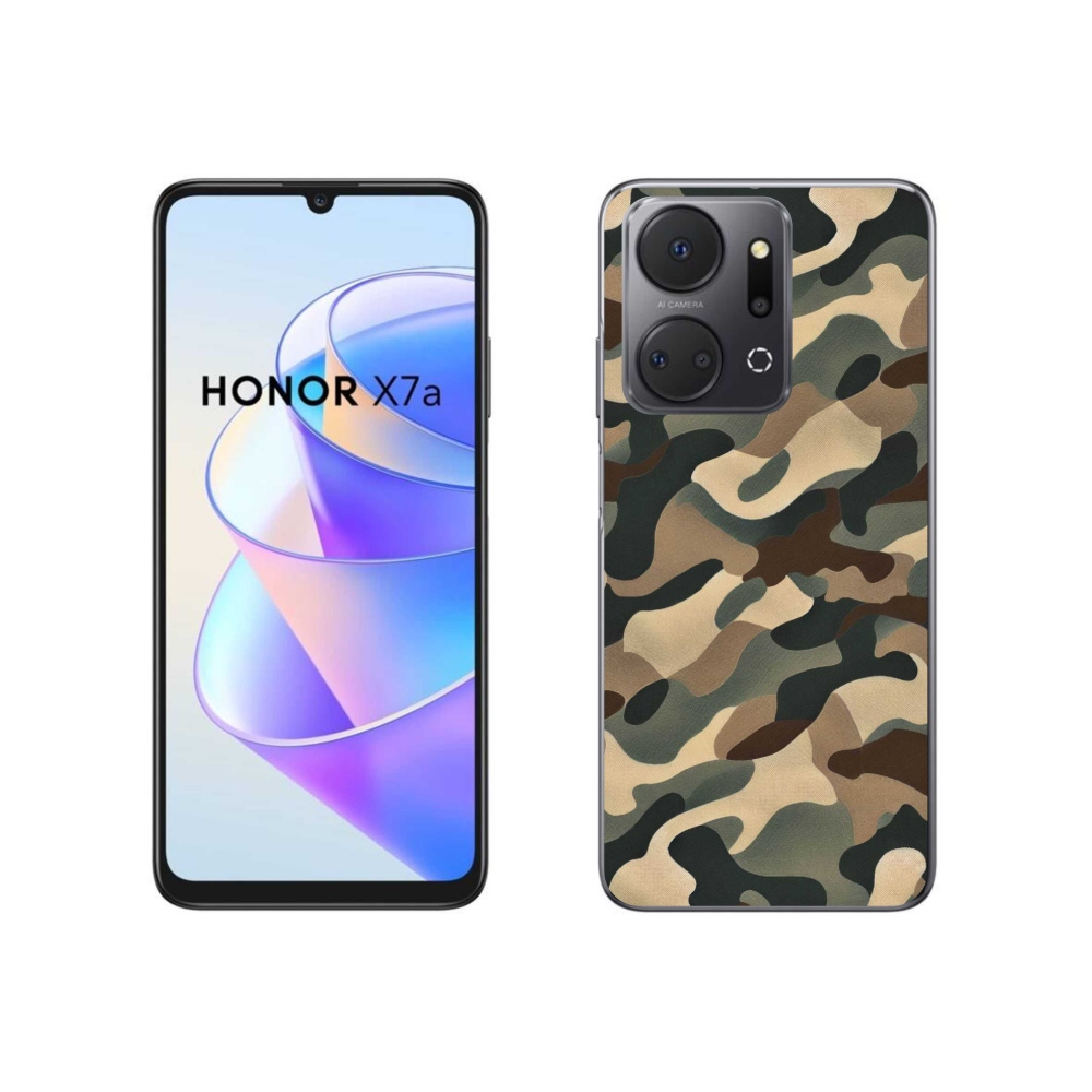 Gelový kryt mmCase na Honor X7a - maskáčový vzor 11