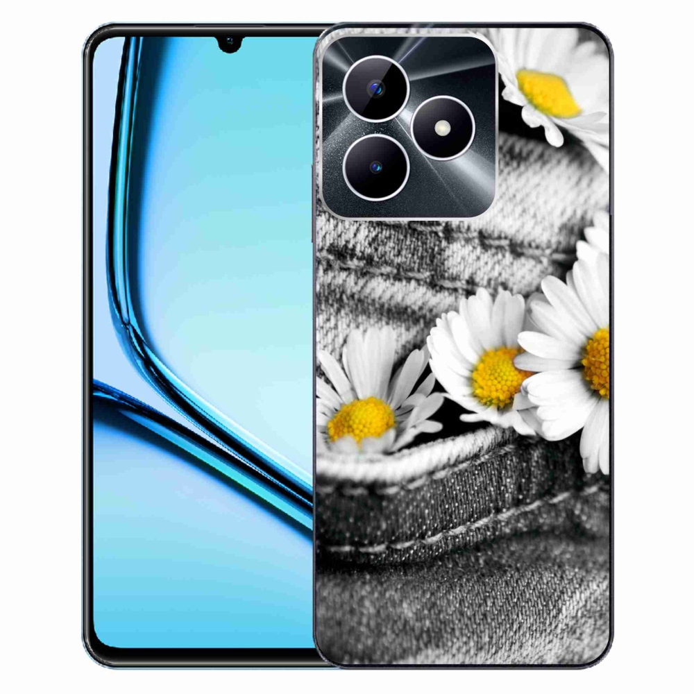 Gelový obal mmCase na Realme Note 50 - kopretiny