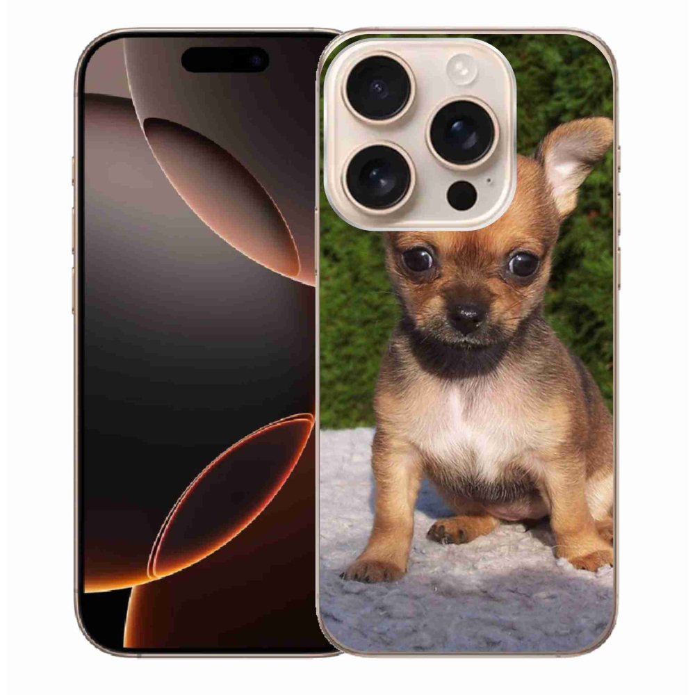 Gelový obal mmCase na iPhone 16 Pro Max - čivava 3