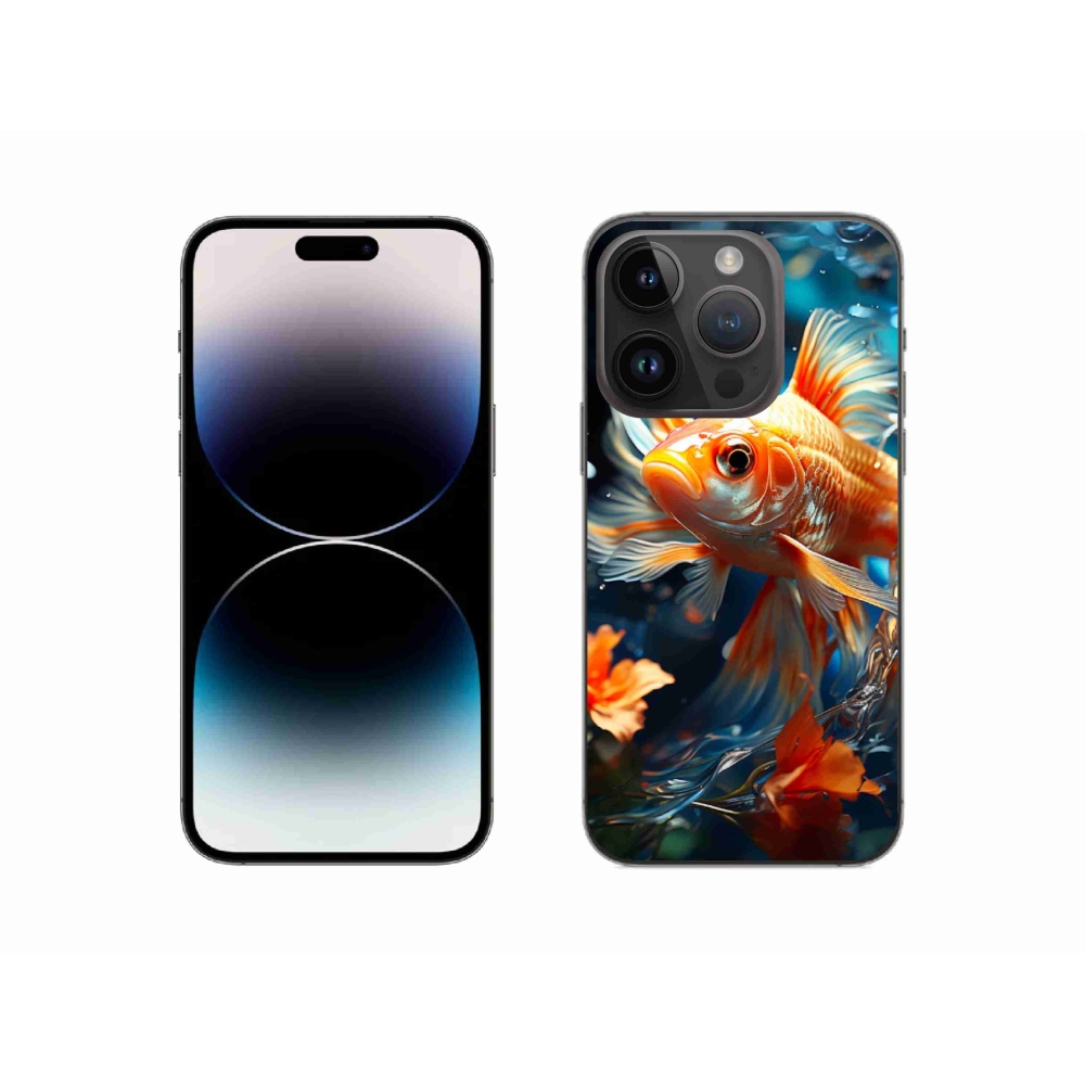 Gelový kryt mmCase na iPhone 14 Pro - rybka