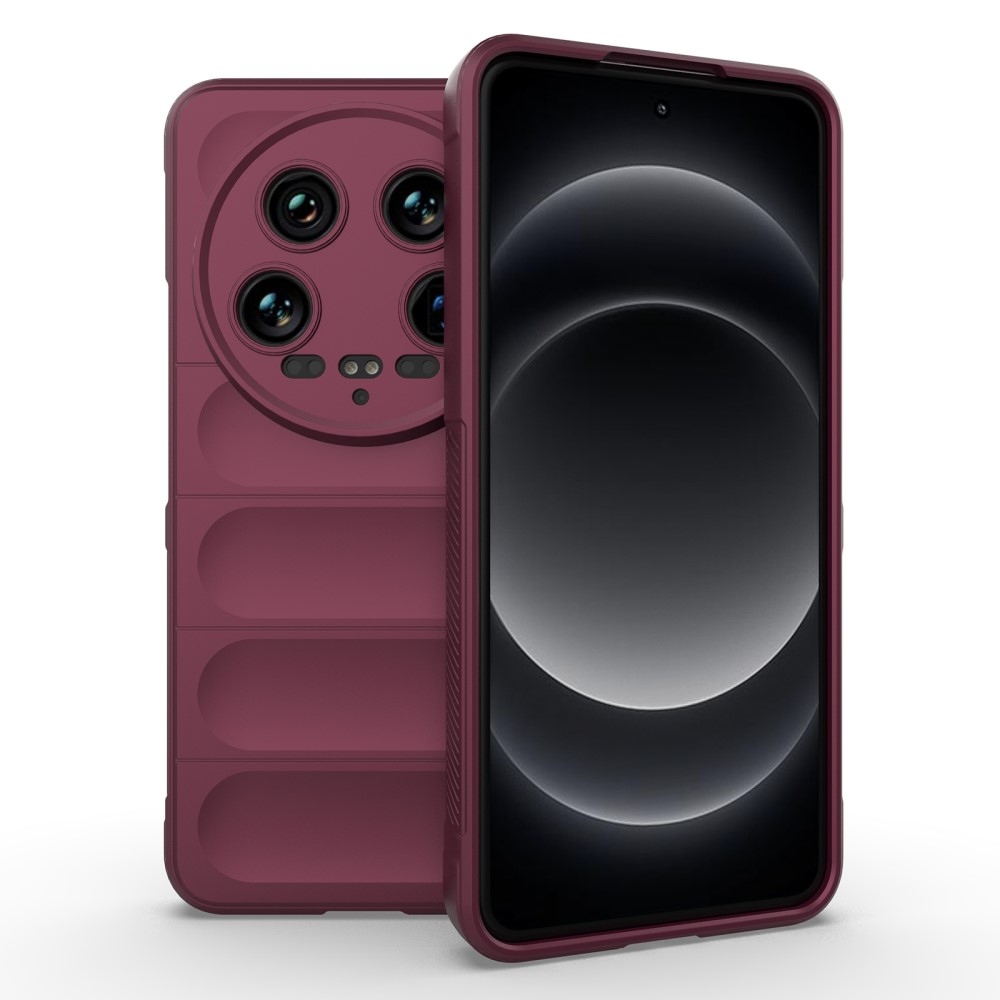 Rugg odolný gelový obal na Xiaomi 14 Ultra - vínový