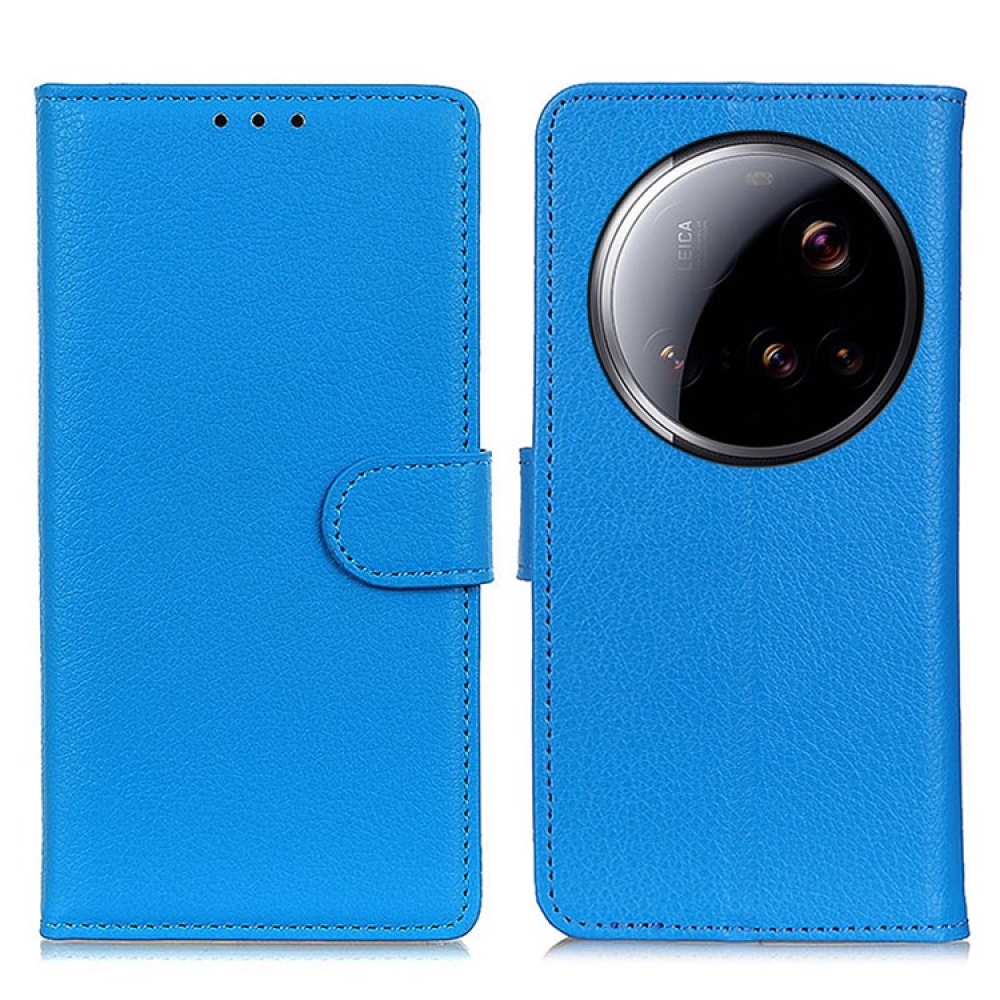 Litchie knížkové pouzdro pro Xiaomi 15 Ultra - modré