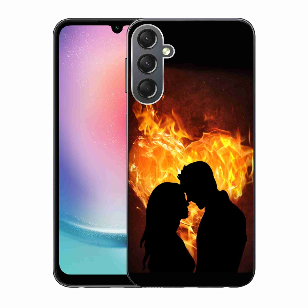 Gelový obal mmCase na Samsung Galaxy A24 - ohnivá láska