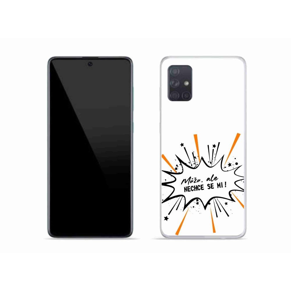 Gelový kryt mmCase na Samsung Galaxy A51 - vtipný text 11 bílé pozadí