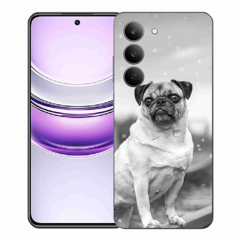 Gelový kryt mmCase na Realme 14x 5G - mops