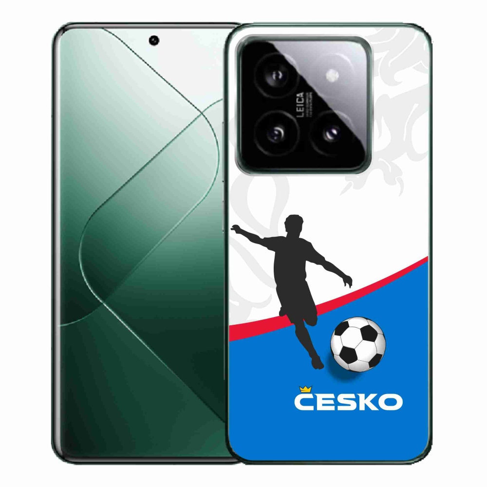 Gelový kryt mmCase na Xiaomi 14 Pro - fotbal Česko 1
