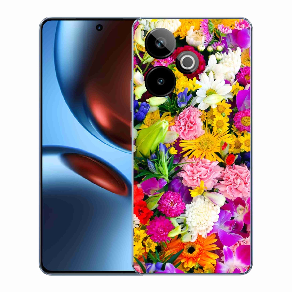 Gelový kryt mmCase na Realme GT 7 5G/GT 7T 5G - květiny 12