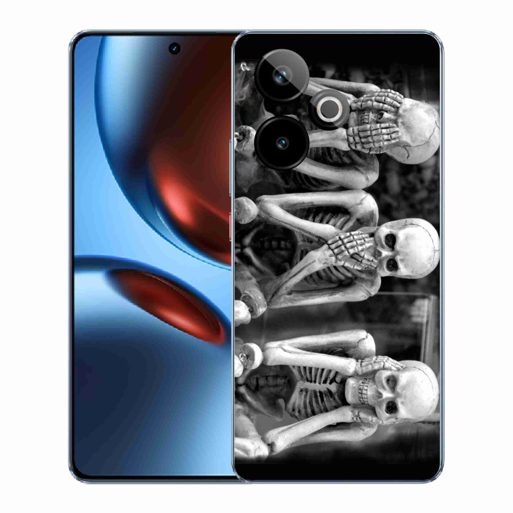 Gelový kryt mmCase na Realme GT 7 5G/GT 7T 5G - kostlivci