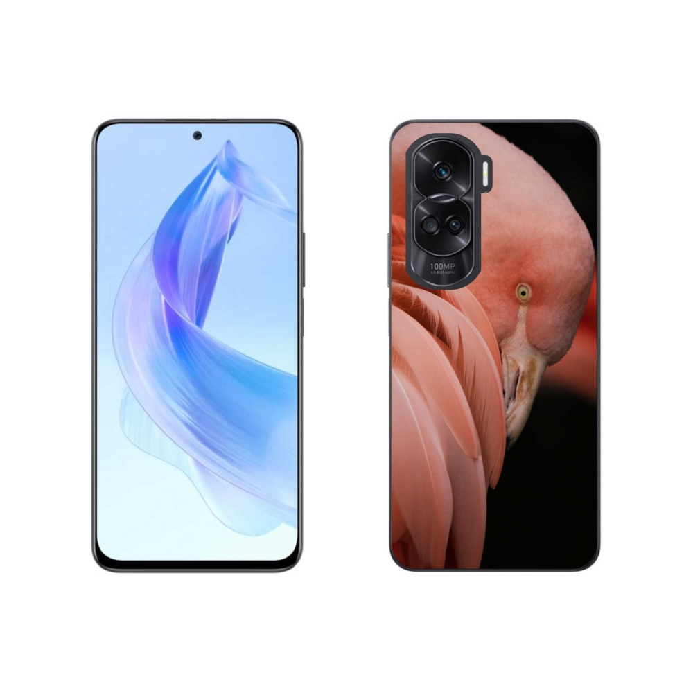 Gelový kryt mmCase na Honor 90 Lite - plameňák 3