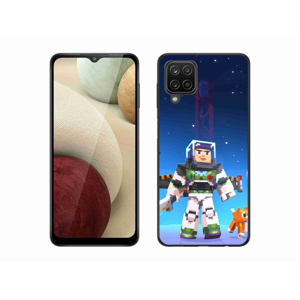 Gelový kryt mmCase na Samsung Galaxy A12 - minecraft 2