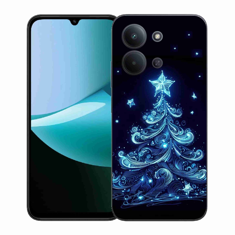 Gelový kryt mmCase na Xiaomi Redmi 15C 4G (171mm)/Poco C85 4G (171mm) - neonový vánoční stromek 4