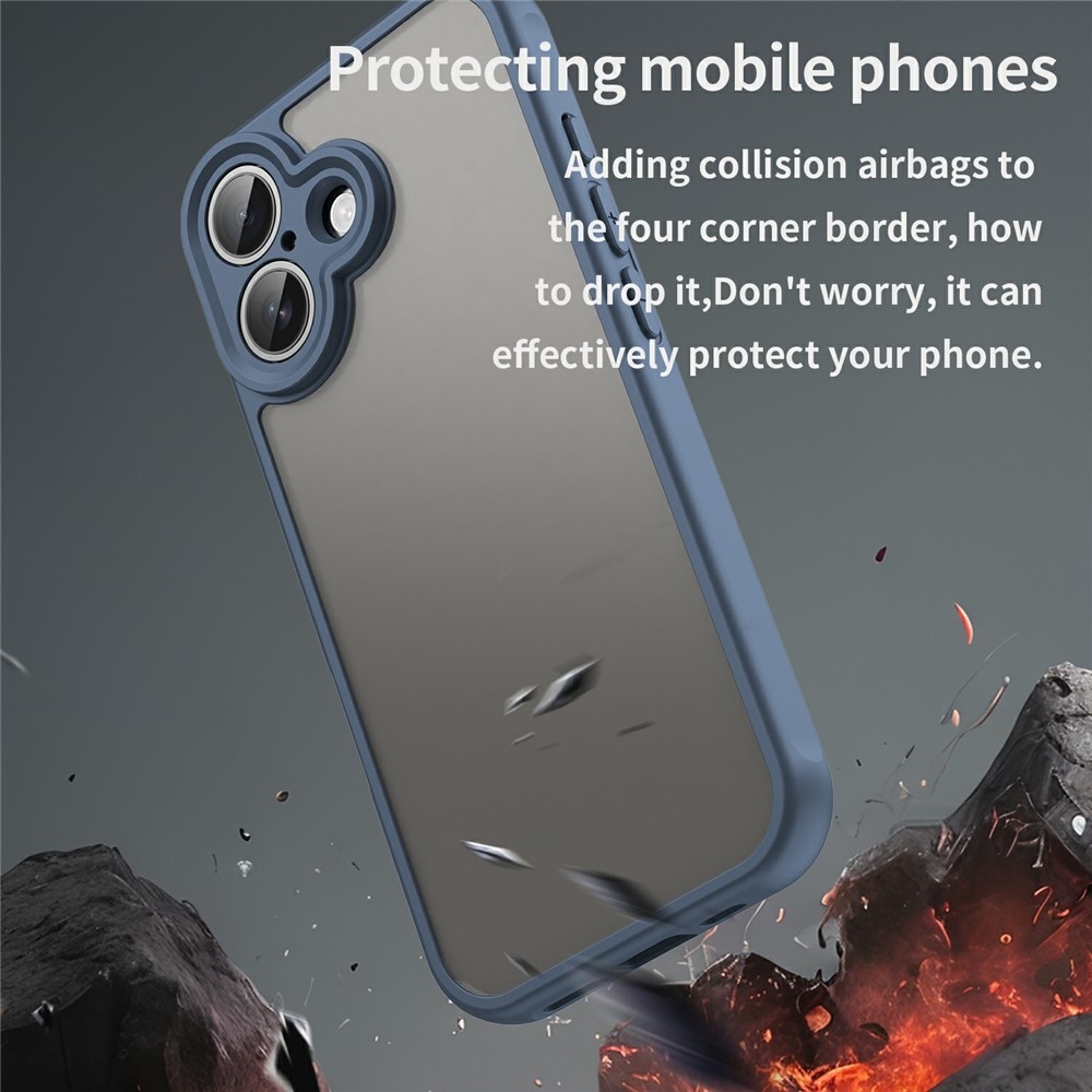 Proof gelový obal s pevnými zády na iPhone 17 - modrý