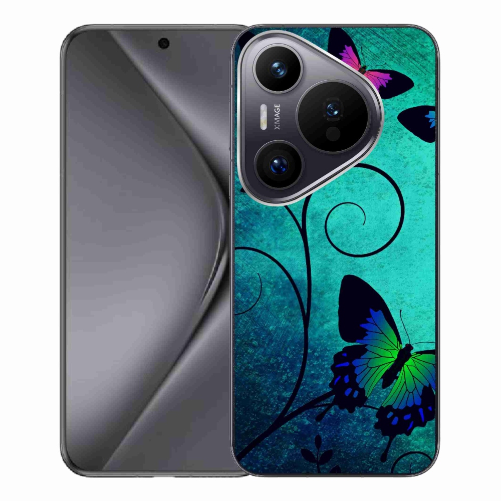 Gelový kryt mmCase na Huawei Pura 70 Pro - barevní motýli