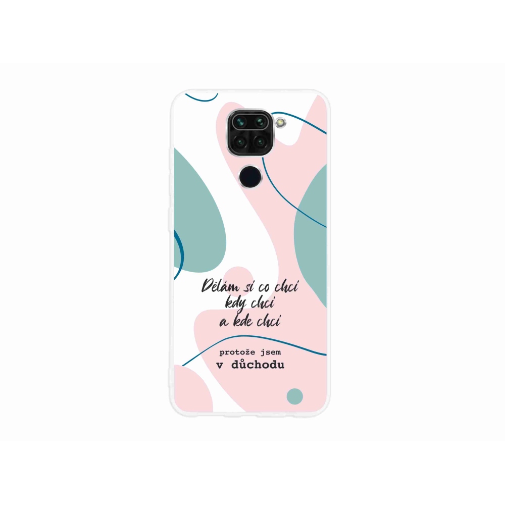 Gelový kryt mmCase na Xiaomi Redmi Note 9 - vtipný text 10 bílé pozadí
